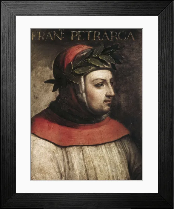Framed Print : PETRARCH (1304-1374). Painting. ITALY. Florence. Galleria degli Uffizi (Uffizi Gallery). AISA / Everett Collection**US SALES ONLY**