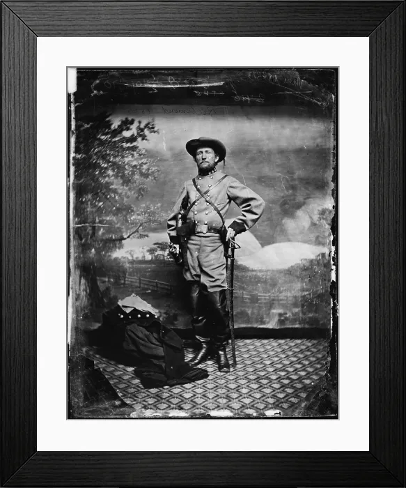 Framed Print : The Civil War, Colonel John S. Mosby (1833-1916), C.S.A. Richmond, Virginia, 1865