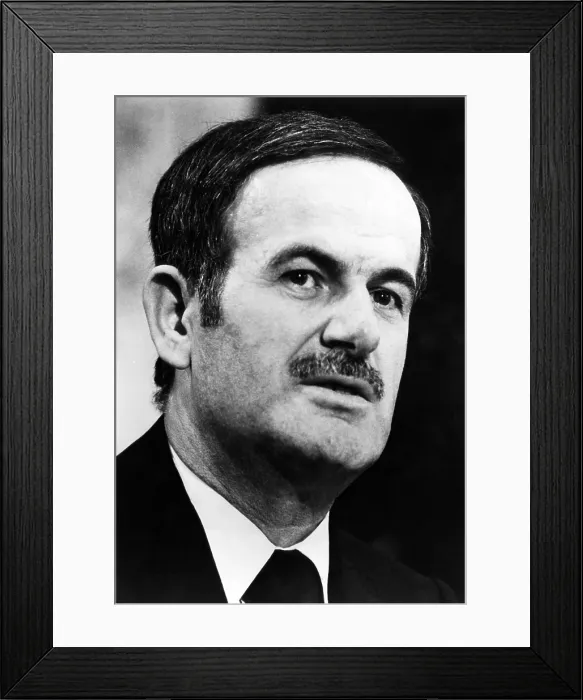 Framed Print : Hafez al-Assad, president of Syria from 1971-2000, 1976. Courtesy: CSU Archives / Everett Collection