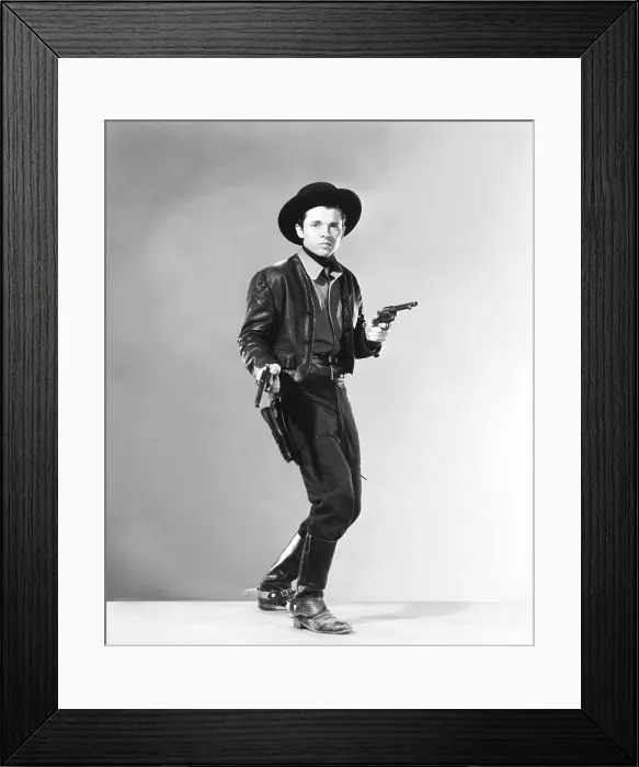 Framed Print : THE KID FROM TEXAS, Audie Murphy as Billy the Kid, 1950
