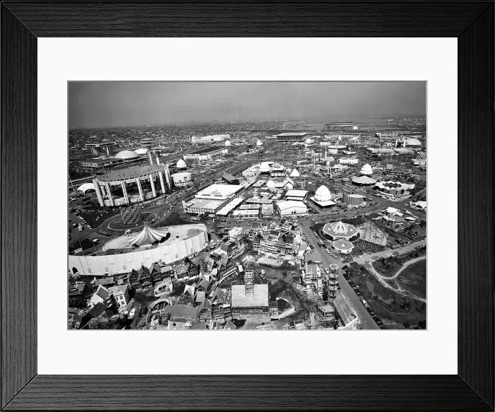 Framed Print : WORLD'S FAIR, New York City, 04-21-64. Aerial photo of World's Fair. Courtesy: CSU Archives  /  Everett Collection