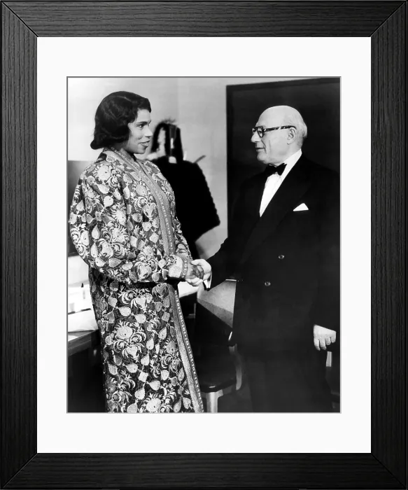 Framed Print : Marian Anderson is congratulated by her manager, Sol Hurok, after a concert performance, 1958. Courtesy: CSU Archives / Everett Collection Framed Print : Marian Anderson is congratulated by her manager, Sol Hurok, after a concert performance, 1958. Courtesy: CSU Archives / Everett Collection