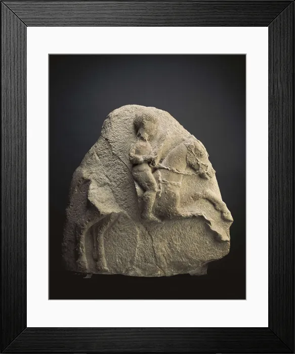 Framed Print : Horseman of Osuna. 3rd BC. It belonged to a funerary monument. Iberian art. Relief on rock. SPAIN. Madrid. National Museum of Archaeology. Proc: SPAIN. Osuna Framed Print : Horseman of Osuna. 3rd BC. It belonged to a funerary monument. Iberian art. Relief on rock. SPAIN. Madrid. National Museum of Archaeology. Proc: SPAIN. Osuna