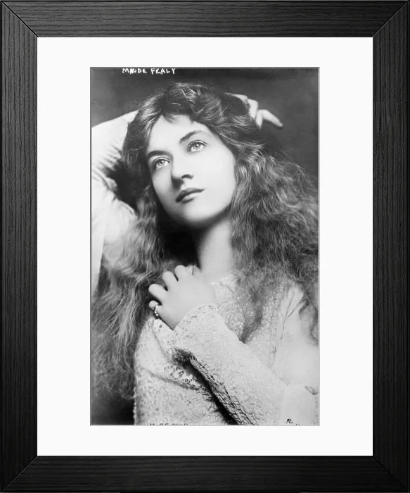 Framed Print : Maude Fealy (1881-1971), American actress, by Lizzie Caswall Smith, circa 1900-1910