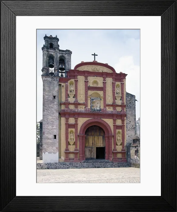 Framed Print : MEXICO. MORELOS. Cuernavaca. Monastery of the Zocalo. Faade. AISA / Everett Collection**US SALES ONLY**