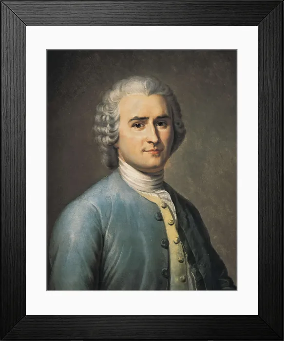Framed Print : LACRETELLE, Jean Edouard (1817-1900). Jean-Jacques Rousseau. 1843. Oil on canvas. FRANCE. Versailles. National Museum of Versailles. AISA / Everett Collection**US SALES ONLY**