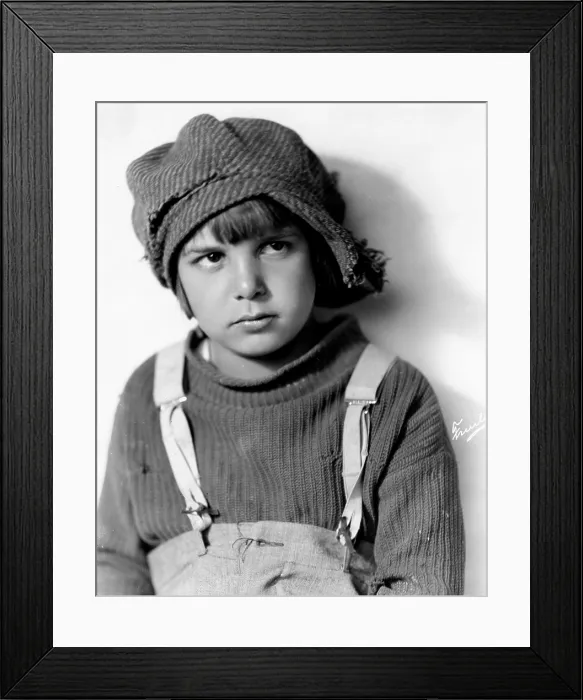 Framed Print : THE KID, Jackie Coogan, 1921. photo: TV Guide / courtesy Everett Collection Framed Print : THE KID, Jackie Coogan, 1921. photo: TV Guide / courtesy Everett Collection