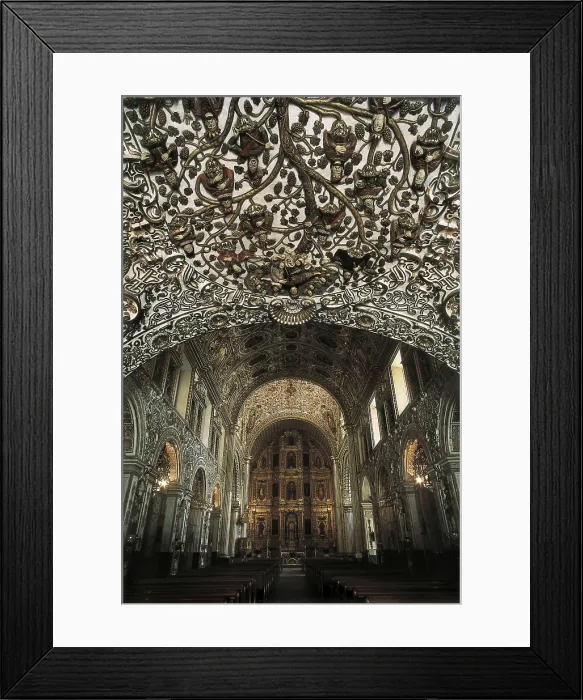 Framed Print : Church of Santo Domingo. MEXICO. OAXACA. Oaxaca. Church of Santo Domingo. Main nave. Colonial baroque. AISA / Everett Collection**US SALES ONLY** Framed Print : Church of Santo Domingo. MEXICO. OAXACA. Oaxaca. Church of Santo Domingo. Main nave. Colonial baroque. AISA / Everett Collection**US SALES ONLY**