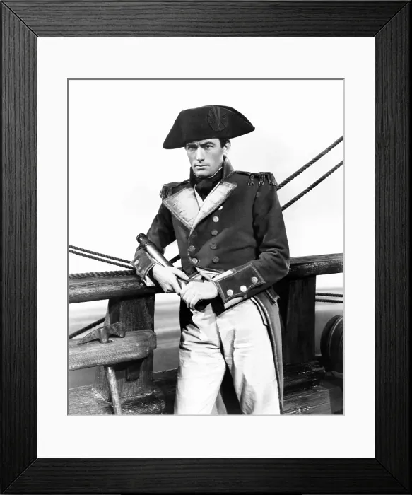 Framed Print : CAPTAIN HORATIO HORNBLOWER, Gregory Peck, 1951 Framed Print : CAPTAIN HORATIO HORNBLOWER, Gregory Peck, 1951
