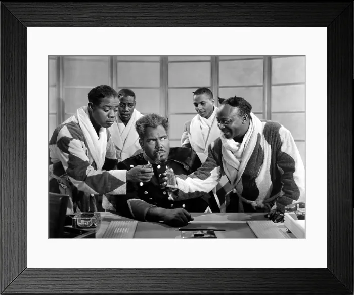Framed Print : CABIN IN THE SKY, Louis Armstrong, Fletcher Rivers, Rex Ingram, Leon James Poke, Mantan Moreland, 1943 Framed Print : CABIN IN THE SKY, Louis Armstrong, Fletcher Rivers, Rex Ingram, Leon James Poke, Mantan Moreland, 1943