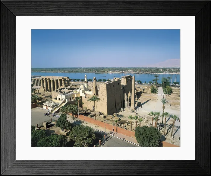 Framed Print : Temple of Amon - Ra. EGYPT. QUENA. Luksor. Thebes. Temple of Amon - Ra. General view. Egyptian art. New Kingdom. Architecture. AISA / Everett Collection**US SALES ONLY**