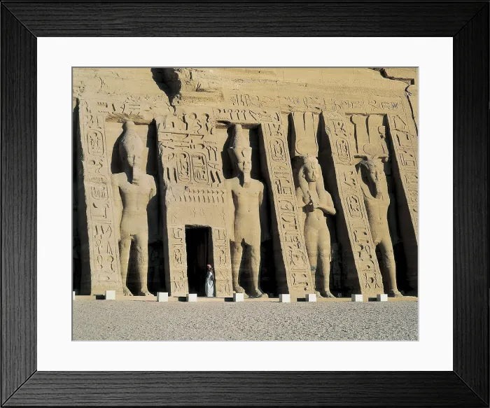 Framed Print : Temple of Nefertari dedicated to Hathor. 1271 -1256 BC. EGYPT. ASWAN. Abu Simbel Framed Print : Temple of Nefertari dedicated to Hathor. 1271 -1256 BC. EGYPT. ASWAN. Abu Simbel
