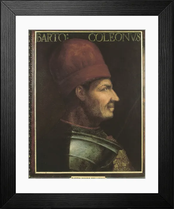 Framed Print : COLLEONI, Bartolomeo (1400-1475). Italian condottiero. Painting. ITALY. Florence. Pitti Palace. AISA / Everett Collection**US SALES ONLY** Framed Print : COLLEONI, Bartolomeo (1400-1475). Italian condottiero. Painting. ITALY. Florence. Pitti Palace. AISA / Everett Collection**US SALES ONLY**