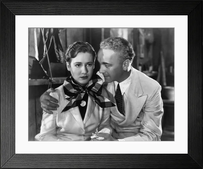 Framed Print : FLAMING GOLD, from left, Mae Clarke, William Boyd, 1933