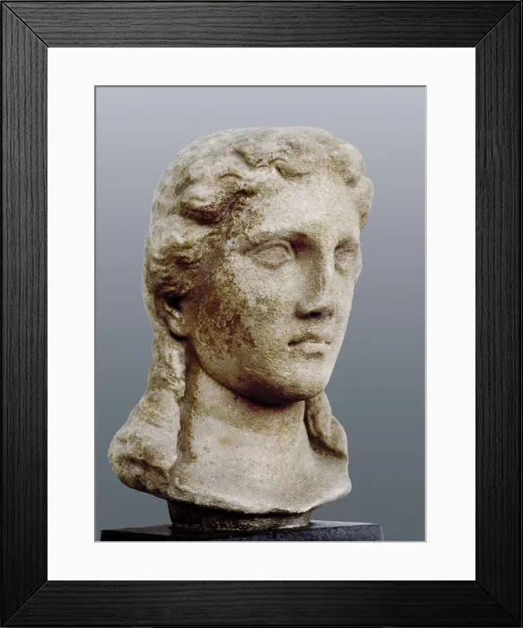 Framed Print : Head of Apollo Kitharodos. 4th c. BC. Classical Greek art. Sculpture on marble. GREECE. Athens. National Museum of Archaeology. AISA / Everett Collection**US SALES ONLY** Framed Print : Head of Apollo Kitharodos. 4th c. BC. Classical Greek art. Sculpture on marble. GREECE. Athens. National Museum of Archaeology. AISA / Everett Collection**US SALES ONLY**