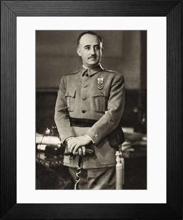 Framed Print : FRANCO BAHAMONDE, Francisco (1892-1975). AISA / Everett Collection**US SALES ONLY**
