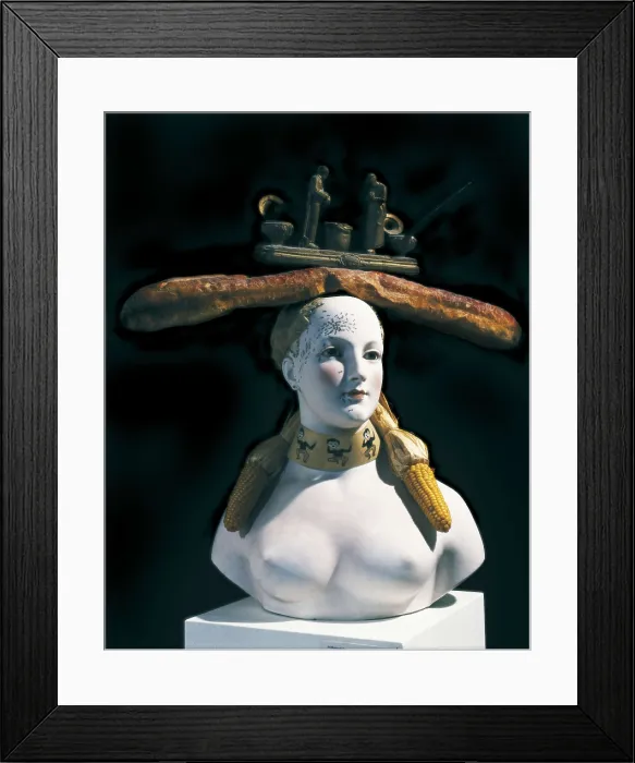 Framed Print : DALI, Salvador (1904-1989). Retrospective Bust of a Woman. 1934. Surrealism. China / Porcelain. Private Collection. AISA / Everett Collection - Image has fine art copyright Framed Print : DALI, Salvador (1904-1989). Retrospective Bust of a Woman. 1934. Surrealism. China / Porcelain. Private Collection. AISA / Everett Collection - Image has fine art copyright