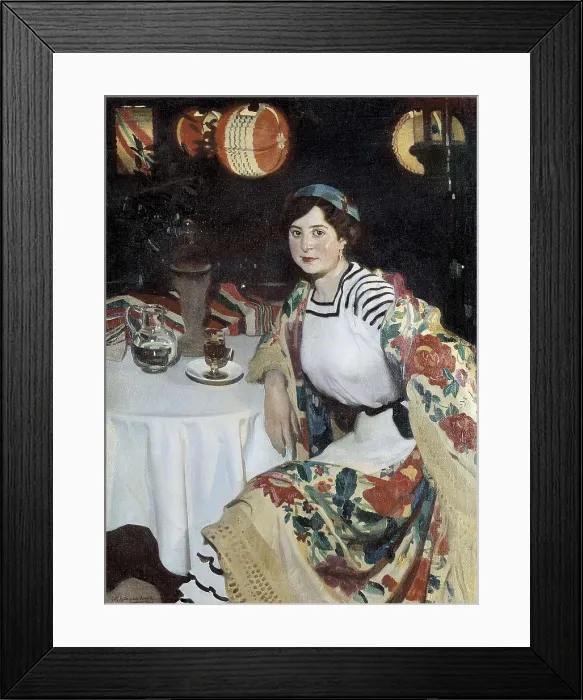 Framed Print : RODRIGUEZ ACOSTA, Jos Mara (1878-1941). Maria Luisa at the festival. 1912. Costumbrism. Oil on canvas. SPAIN. Granada. Museums of Fine Arts of Granada Framed Print : RODRIGUEZ ACOSTA, Jos Mara (1878-1941). Maria Luisa at the festival. 1912. Costumbrism. Oil on canvas. SPAIN. Granada. Museums of Fine Arts of Granada