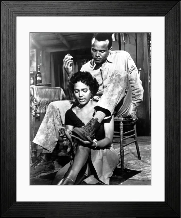 Framed Print : CARMEN JONES, Dorothy Dandridge, Harry Belafonte, 1954. TM and Copyright (c) 20th Century Fox Film Corp. All rights reserved. Courtesy: Everett Collection