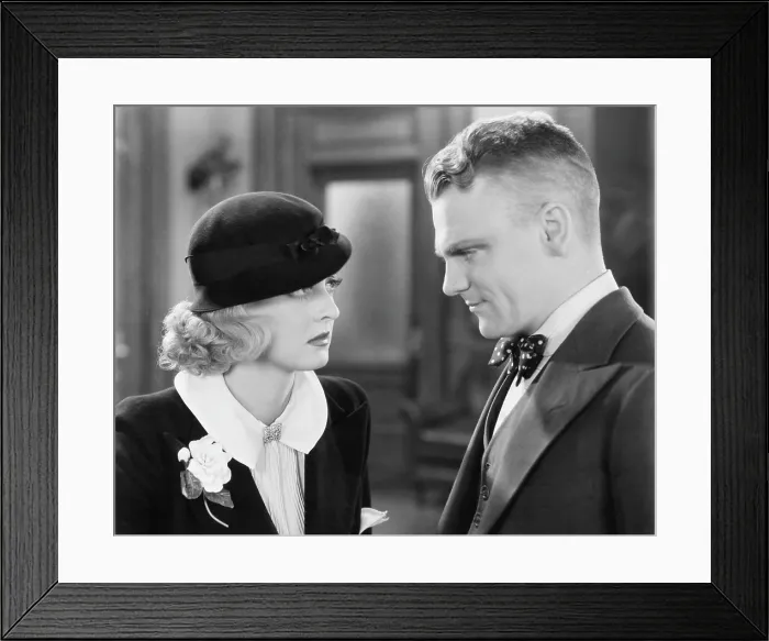 Framed Print : JIMMY THE GENT, from left: Bette Davis, James Cagney, 1934