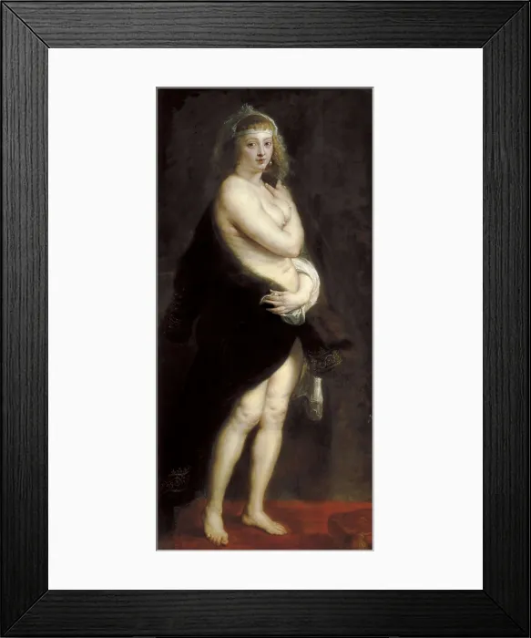 Framed Print : RUBENS, Peter Paul (1577-1640). Helena Fourment. 1638. Second wife of the painter. Flemish art. Oil on canvas. AUSTRIA. Vienna