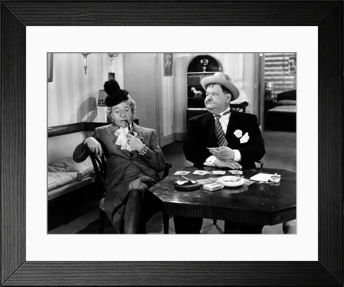 Framed Print : JITTERBUGS, from left: Stan Laurel, Oliver Hardy, 1943. TM & copyright 20th Century Fox Film Corp. All rights reserved / courtesy Everett Collection