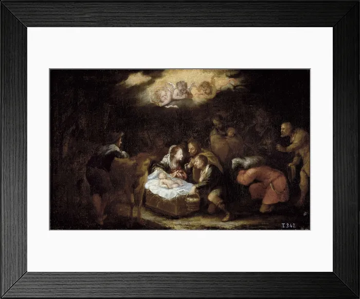 Framed Print : ANTOLINEZ, Francisco (1644-1700). Nativity. 2nd half 16th c.I. Baroque art. Oil on canvas. SPAIN. Madrid. Prado Museum. AISA / Everett Collection**US SALES ONLY**