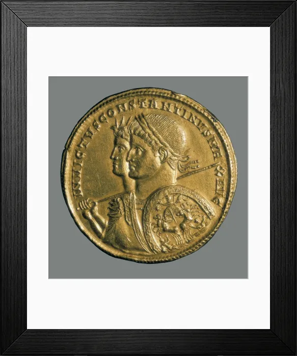 Framed Print : Medal of Constantine and Alexander the Great. Coin. FRANCE. Paris. National Library. AISA / Everett Collection**US SALES ONLY** Framed Print : Medal of Constantine and Alexander the Great. Coin. FRANCE. Paris. National Library. AISA / Everett Collection**US SALES ONLY**