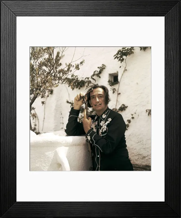 Framed Print : DALI, Salvador (1904-1989). Salvador Dali in his house at Port Lligar in 1960. AISA / Everett Collection**US SALES ONLY**