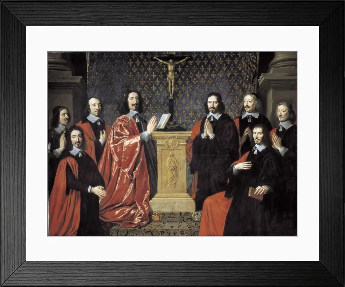 Framed Print : CHAMPAIGNE, Philippe de (1602-1674). The Prevot des Marchands and the echevins of the city of Paris. 1648. Classicism. Oil on canvas. FRANCE. Paris. Louvre Museum Framed Print : CHAMPAIGNE, Philippe de (1602-1674). The Prevot des Marchands and the echevins of the city of Paris. 1648. Classicism. Oil on canvas. FRANCE. Paris. Louvre Museum