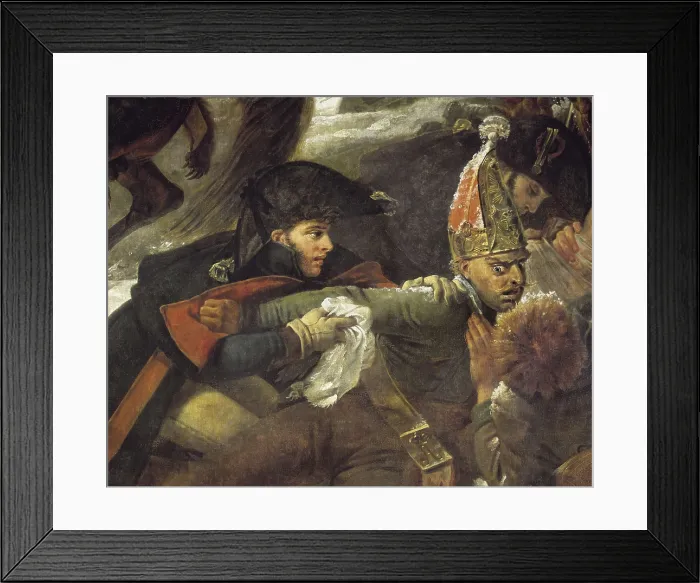 Framed Print : GROS, Antoine Jean, Baron (1771-1835). Napoleon on the Battle Field of Eylau, 9th February 1807. 1808. Right detail. Romanticism. Oil on canvas. FRANCE. Paris. Louvre Museum
