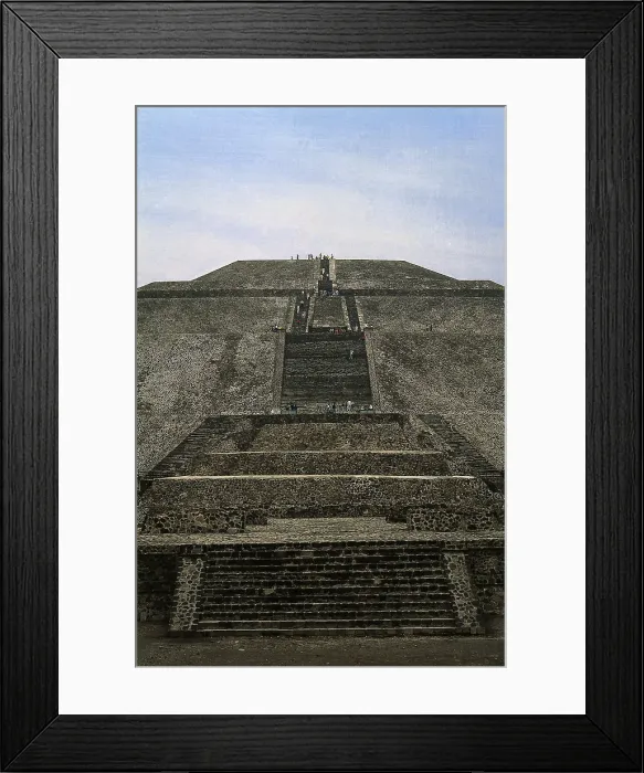 Framed Print : Pyramid of the Sun. 2nd c. MEXICO. STATE OF MEXICO. Teotihuacn. Teotihuacan culture. AISA / Everett Collection**US SALES ONLY**