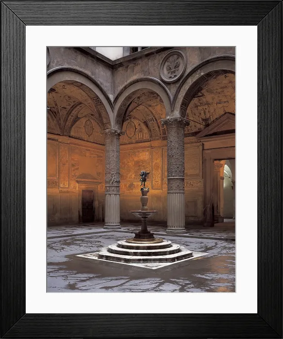 Framed Print : ITALY. Florence. Palazzo Vecchio (Old Palace). Inner courtyard (s.XVI)