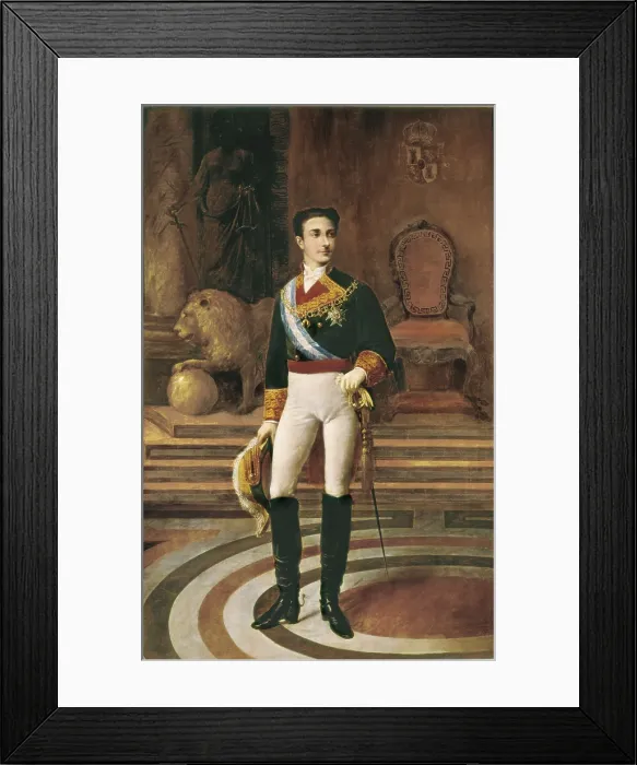 Framed Print : MARTINEZ CUBELLS, Salvador (1845-1914). Alfonso XII. 1876. Oil on canvas. SPAIN. Madrid. St. Fernando Royal Academy Museum. AISA / Everett Collection**US SALES ONLY** Framed Print : MARTINEZ CUBELLS, Salvador (1845-1914). Alfonso XII. 1876. Oil on canvas. SPAIN. Madrid. St. Fernando Royal Academy Museum. AISA / Everett Collection**US SALES ONLY**