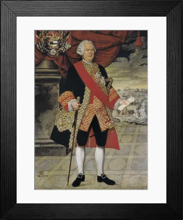Framed Print : AMAT Y JUNYENT, Manuel de (1704-1782). Spanish politician and military man. Anonymous portrait. Painting. SPAIN. Barcelona. Virreina Palace Framed Print : AMAT Y JUNYENT, Manuel de (1704-1782). Spanish politician and military man. Anonymous portrait. Painting. SPAIN. Barcelona. Virreina Palace