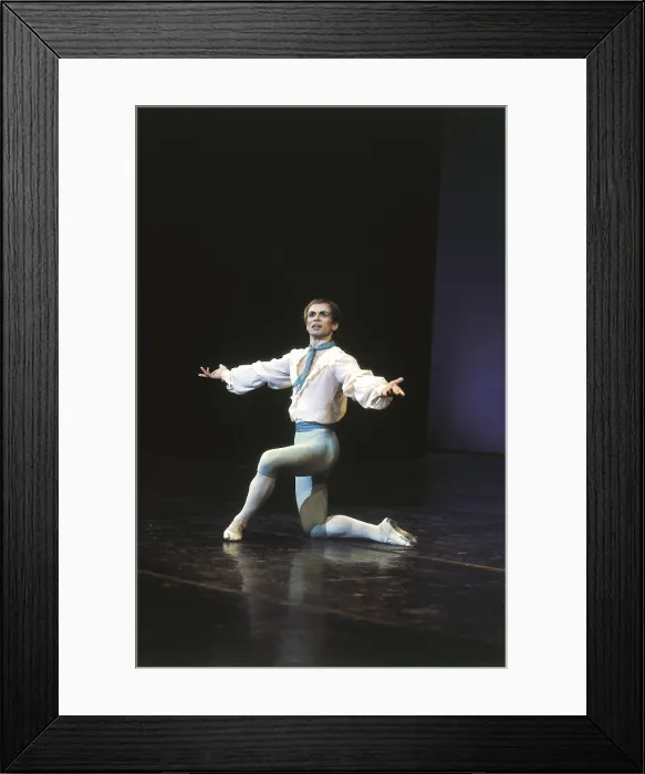 Framed Print : NUREYEV, Rudolf. Russian dance and choreographer. Portrait of Nureyev taking a bow at the end of his performance in Madrid in 1975. SPAIN. MADRID (AUTONOMOUS COMMUNITY). Madrid