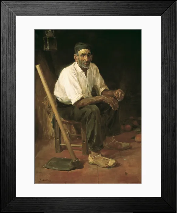Framed Print : BENLLIURE y GIL, Josep (1855-1937). Uncle Andreu de Rocafort. Oil on canvas. SPAIN. Valencia. San Pio V Fine Arts Museum. AISA / Everett Collection**US SALES ONLY**