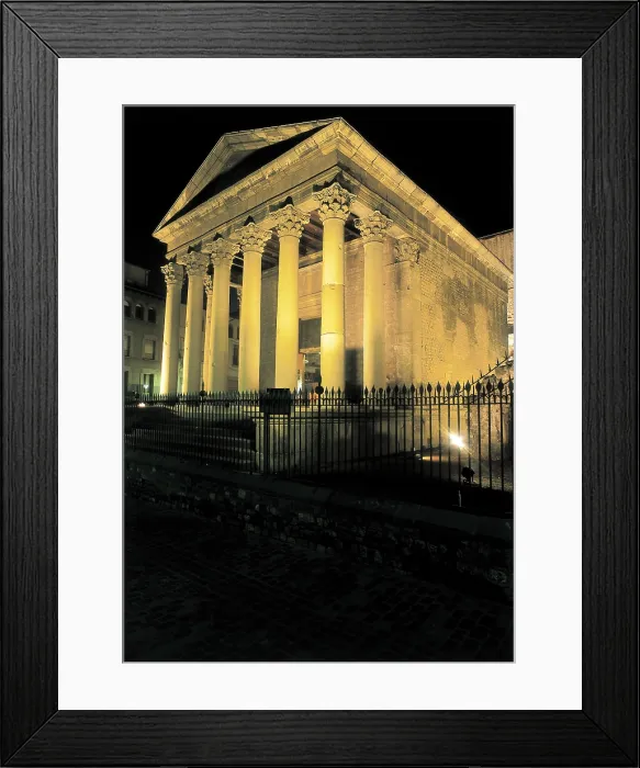 Framed Print : SPAIN. CATALONIA. BARCELONA. Vic. Roman temple, built in 2nd c. It houses nowadays the Patronate of Osona Studies. Roman art. Early Empire. Architecture Framed Print : SPAIN. CATALONIA. BARCELONA. Vic. Roman temple, built in 2nd c. It houses nowadays the Patronate of Osona Studies. Roman art. Early Empire. Architecture