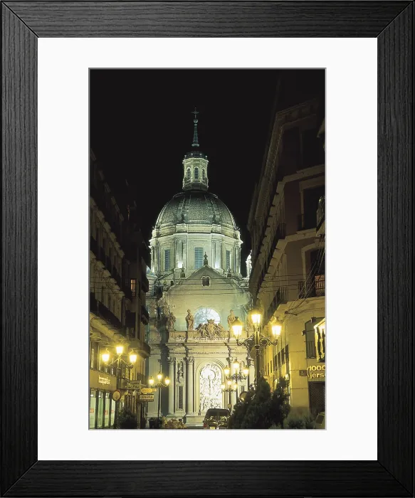 Framed Print : RODRIGUEZ, Ventura (1717-1785); HERRERA, Francisco de, called 'el Mozo' (1622-1685). Baslica de Nuestra Seora del Pilar (Basilica of Our Lady of the Pillar). SPAIN