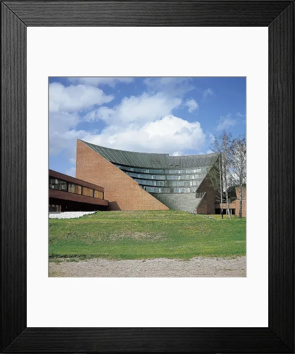 Framed Print : Auditorium or HUT-600. 1955 - 1964. FINLAND. Helsinki. Otaniemi Technical University. Organic architecture. Architecture. AISA / Everett Collection**US SALES ONLY**