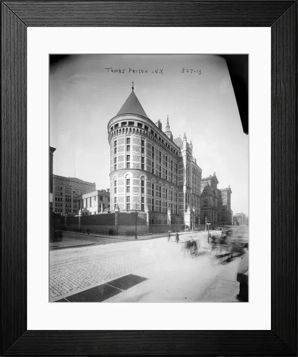 Framed Print : New York City, the Tombs Prison, circa early 1900s