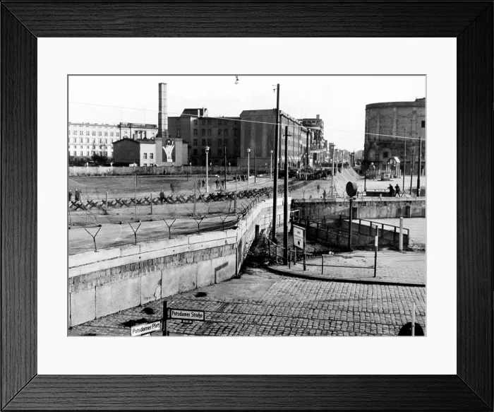 Framed Print : Barbed wire between East and West Berlin, undated. Courtesy: CSU Archives / Everett Collection Framed Print : Barbed wire between East and West Berlin, undated. Courtesy: CSU Archives / Everett Collection