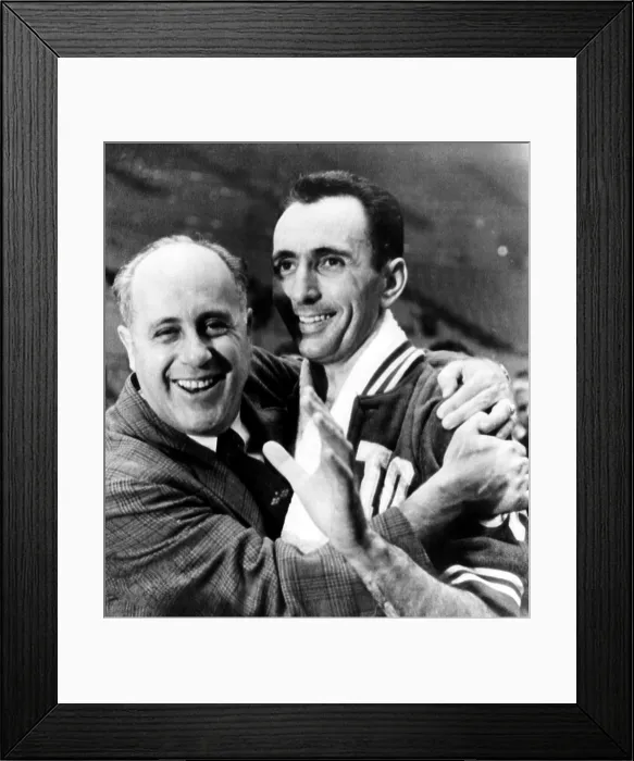 Framed Print : Boston Celtics coach Red Auerbach hugs Bob Cousy after their 1963 NBA Championship win. Courtesy: CSU Archives / Everett Collection Framed Print : Boston Celtics coach Red Auerbach hugs Bob Cousy after their 1963 NBA Championship win. Courtesy: CSU Archives / Everett Collection