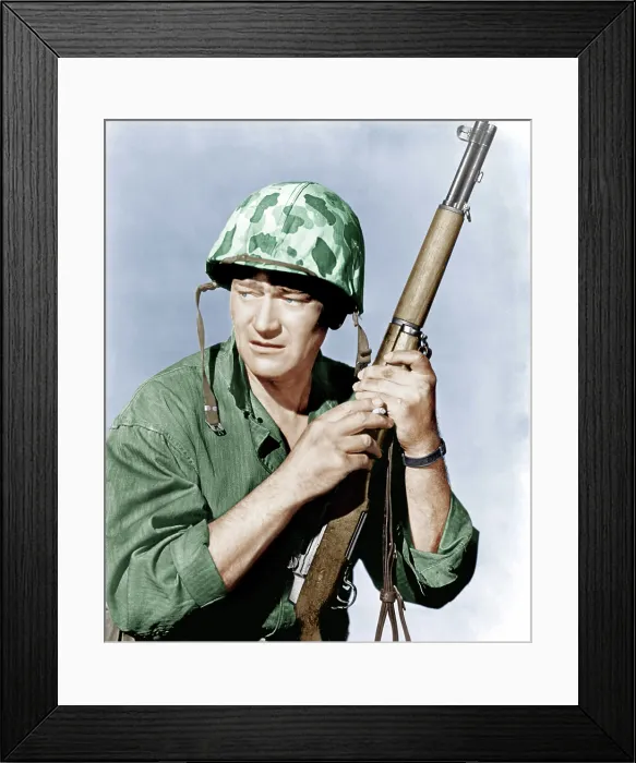 Framed Print : SANDS OF IWO JIMA, John Wayne, 1949 Framed Print : SANDS OF IWO JIMA, John Wayne, 1949
