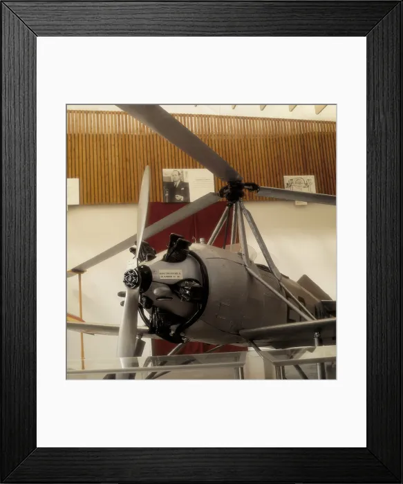 Framed Print : CIERVA CODORNIU, Juan de la (1895-1936). Spanish aeronautical engineer. Autogyro. Original prototype. SPAIN. Madrid. Aviation Museum. AISA / Everett Collection**US SALES ONLY**
