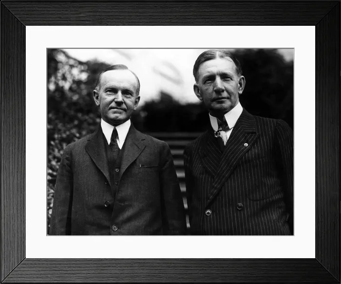 Framed Print : President Calvin Coolidge and Vice President Charles Dawes, 1924. Courtesy: CSU Archives / Everett Collection