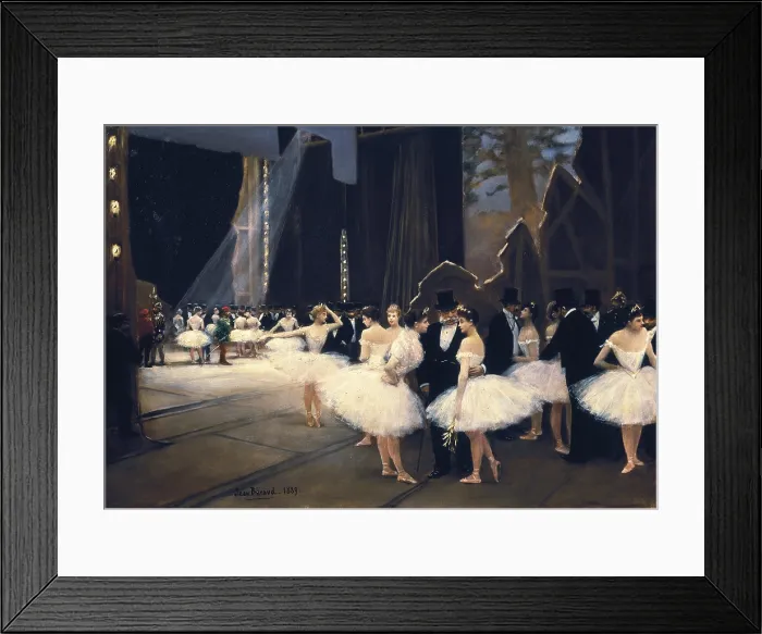 Framed Print : BERAUD, Jean (1849-1935). Backstage at the Opera. 1889. Modernism. Oil on canvas. FRANCE. Paris. Muse Carnavalet (Carnavalet Museum). AISA / Everett Collection**US SALES ONLY**