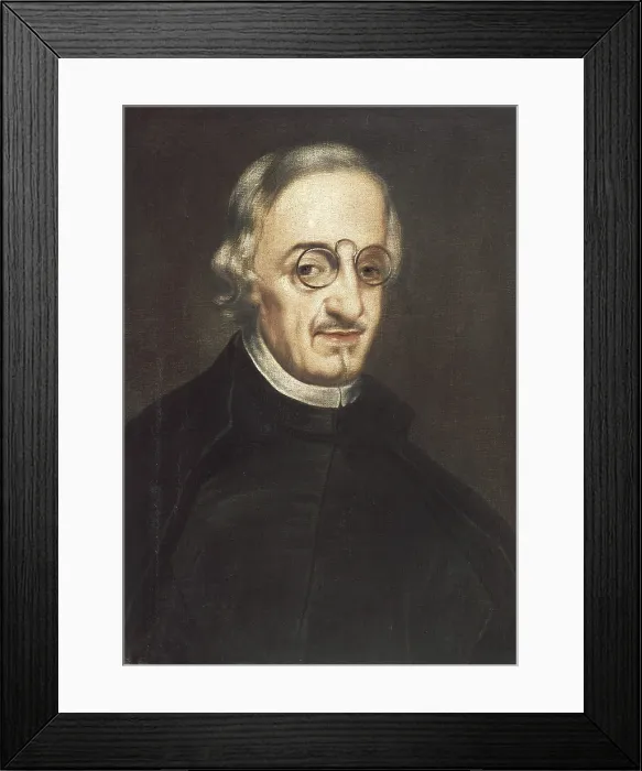 Framed Print : ALFARO, Juan de (1640-1680). Portrait of Don Antonio de Sols y Ribadeneira. Baroque art. Oil on canvas. SPAIN. Madrid. Lzaro Galdiano Foundation