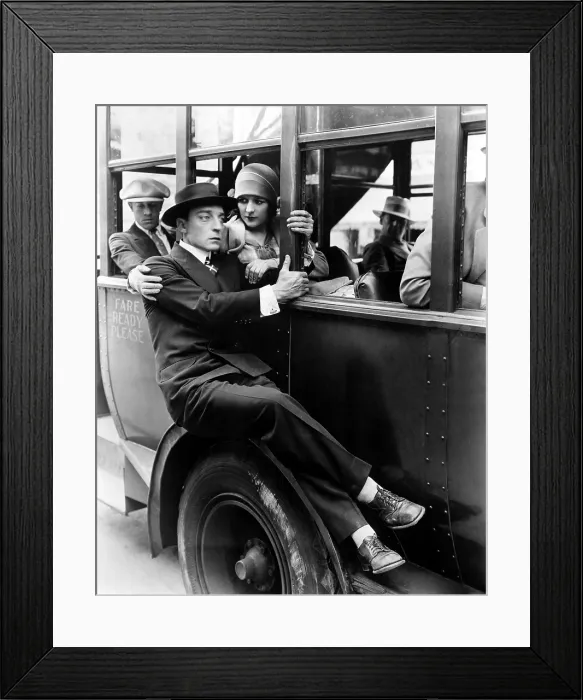 Framed Print : THE CAMERAMAN, Buster Keaton, Marceline Day, 1928