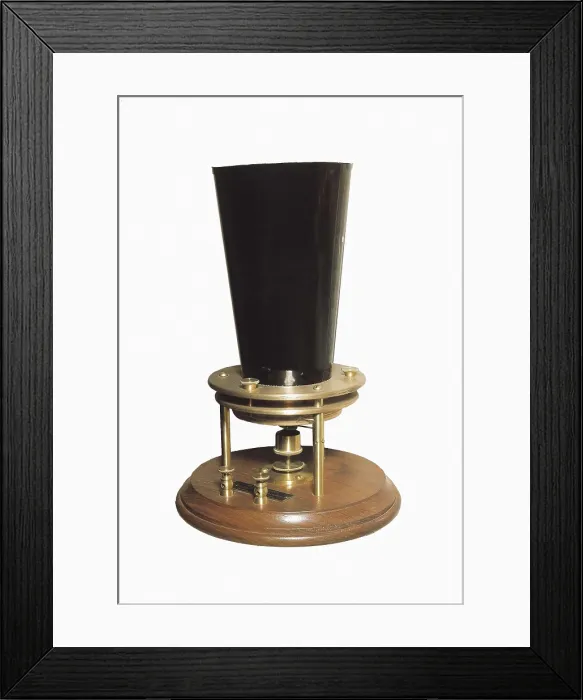 Framed Print : BELL, Alexander Graham (1847-1922). Alexander G.Bell's liquid transmitter Framed Print : BELL, Alexander Graham (1847-1922). Alexander G.Bell's liquid transmitter